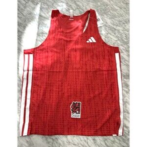 adidas JF3462 Adizero running singlet Round Neck Sleeveless Slim Fit Jersey NEW
